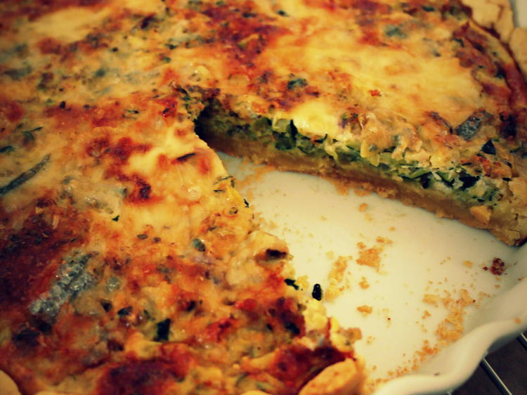 Pikante Zucchini Ziegenkäse Tarte - von Sri_Devi Pikante Zucchini Ziegenkäse Tarte - von Sri_Devi