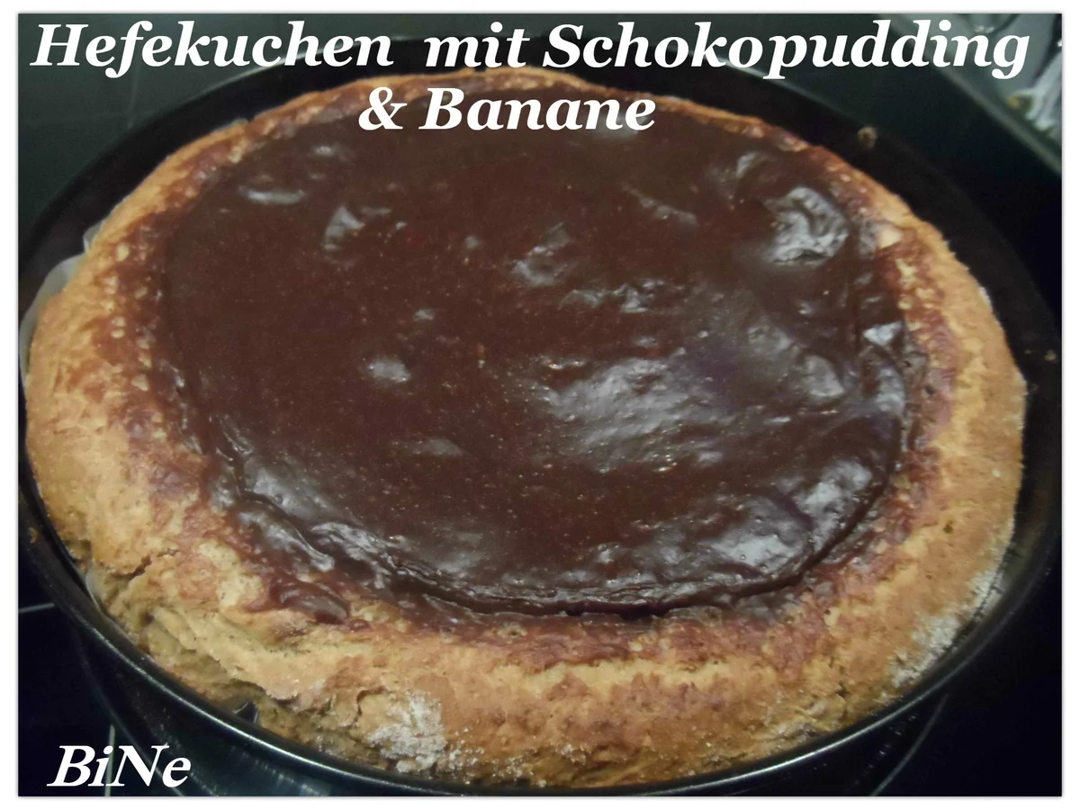 HEFEKUCHEN MIT SCHOKOPUDDING & BANANE - Rezept - Bild Nr. 17