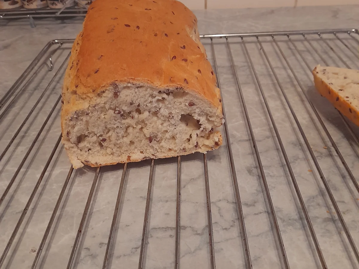 Backen: Dinkel-Leinsamen-Brot - Rezept - Bild Nr. 16