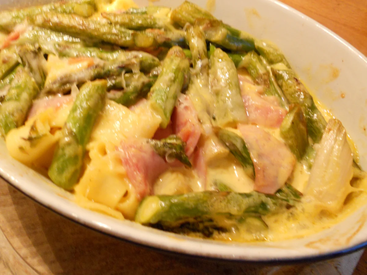 Grüner Spargel an Bandnudeln mit Seranoschinken und Hollandais - Rezept - Bild Nr. 40