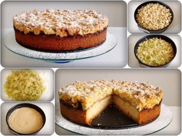 Rhabarber-Apfel-Mandel-Streuselkuchen - Rezept - Bild Nr. 55