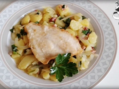 Gebratene Scholle  auf  bayerischem Kartoffelsalat - Rezept - Bild Nr. 23