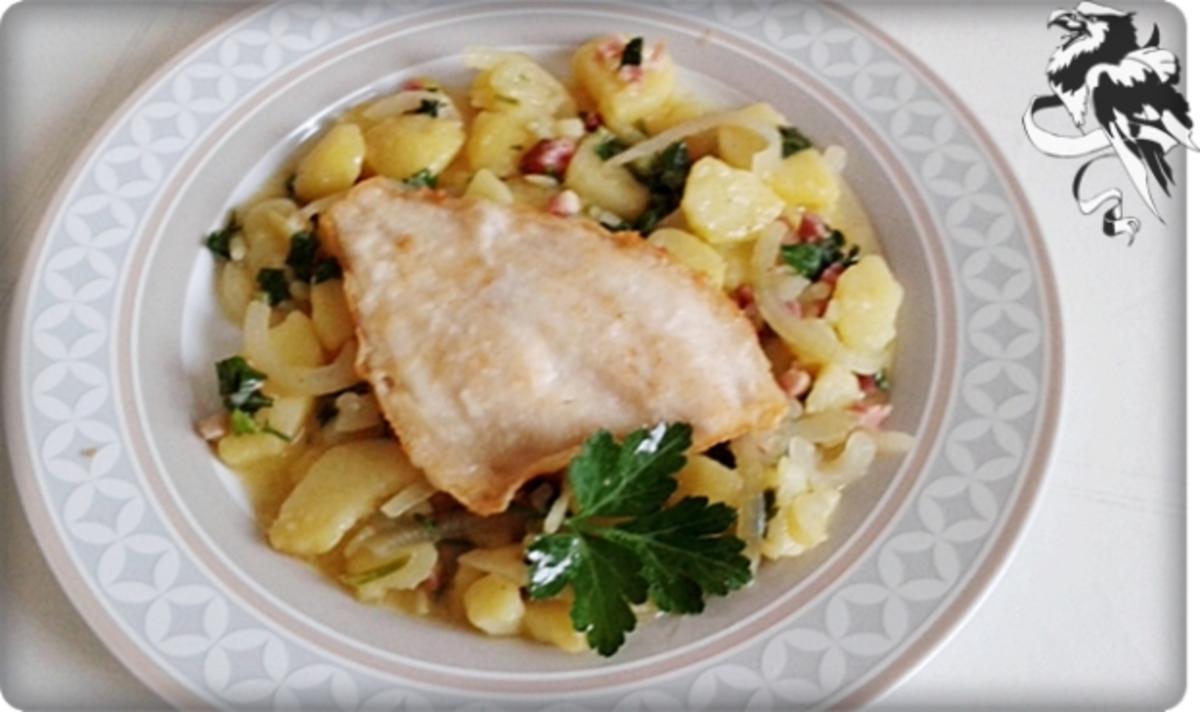Bilder für Gebratene Scholle auf bayerischem Kartoffelsalat - Rezept