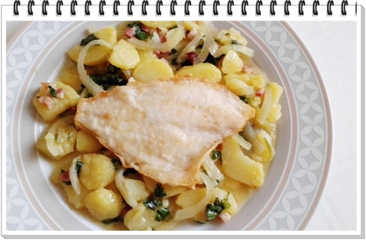 Gebratene Scholle  auf  bayerischem Kartoffelsalat - Rezept - Bild Nr. 39