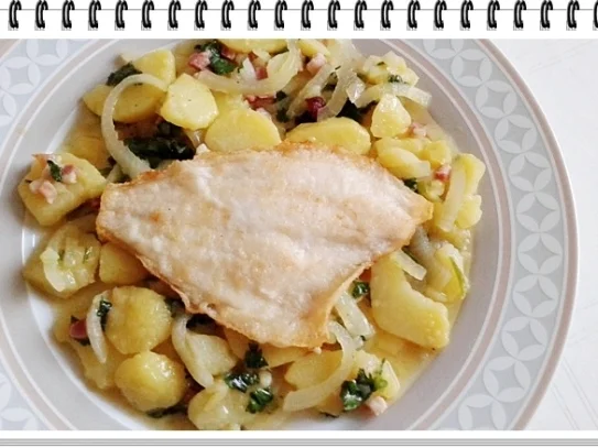 Gebratene Scholle  auf  bayerischem Kartoffelsalat - Rezept - Bild Nr. 39
