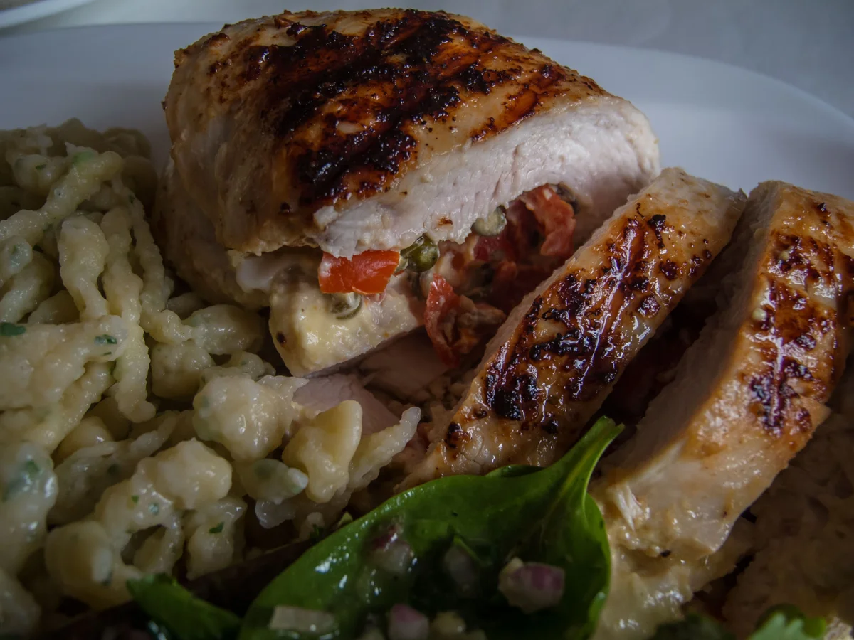 Rezept: Hähnchenfilets pikant-süß gefüllt mit Salat Bild Nr. 34 Hähnchenfilets pikant-süß gefüllt mit Salat - Rezept - Bild Nr. 34