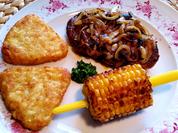 Rezept: Zwiebelsteak vom Schweinenacken mit Maiskölbchen zum Abnagen Bild Nr. 24 Zwiebelsteak vom Schweinenacken mit Maiskölbchen zum Abnagen - Rezept - Bild Nr. 24