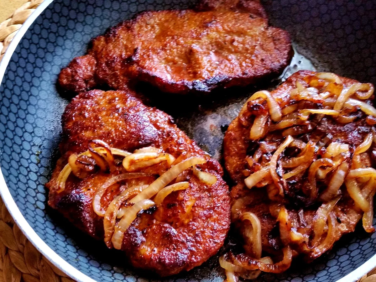 Zwiebelsteak vom Schweinenacken mit Maiskölbchen zum Abnagen - Rezept - Bild Nr. 29