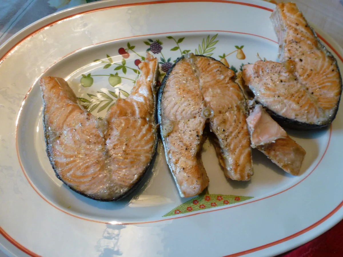 Rezept: Lachskotlett mit Kartoffelsalat Bild Nr. 14 Lachskotlett mit Kartoffelsalat - Rezept - Bild Nr. 14