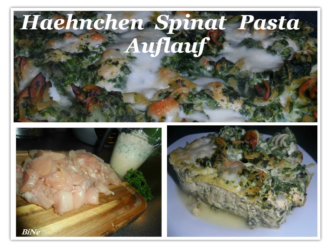 Rezept: BiNe` S HAEHNCHEN PASTA SPINAT AUFLAUF Bild Nr. 19 BiNe` S HAEHNCHEN PASTA SPINAT AUFLAUF - Rezept - Bild Nr. 19