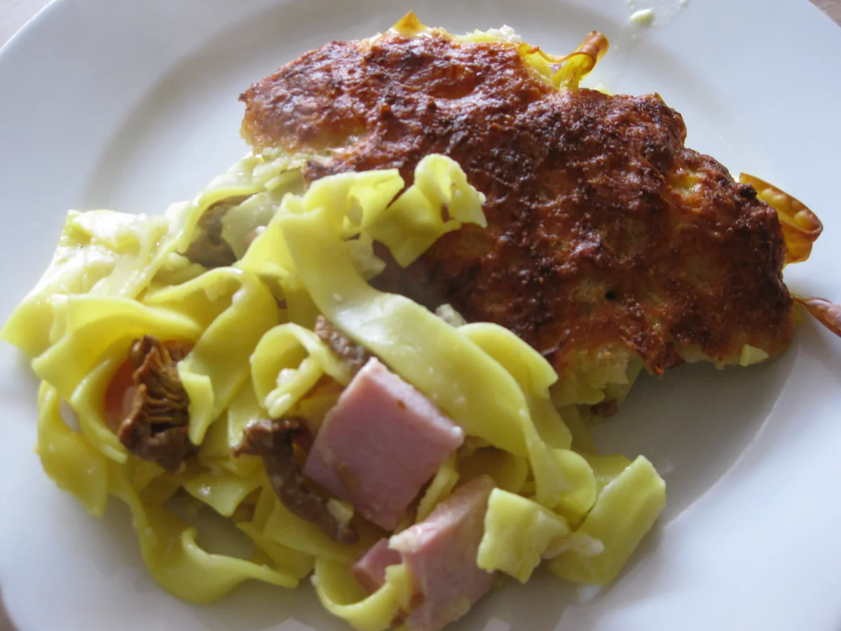 Bandnudelauflauf mit Schinken und Pfifferlingen - Rezept - Bild Nr. 20