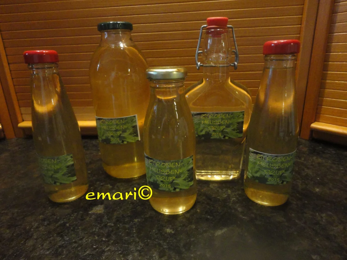 Zitronenmelissen Sirup - heiß angesetzt - Rezept - Bild Nr. 183