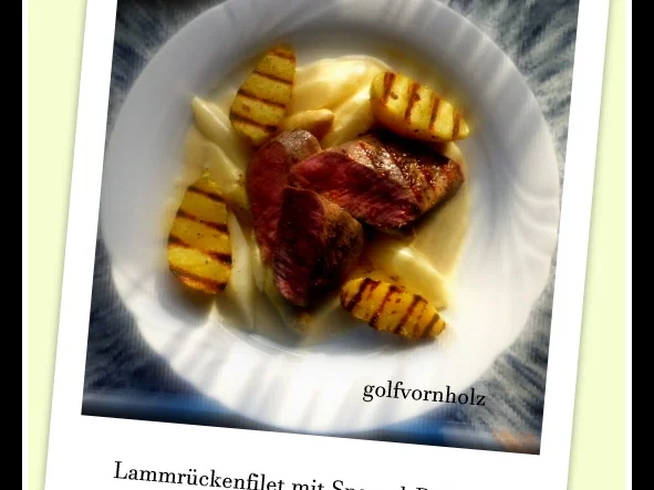 Lammrückenfilet mit Spargel in Rahm - Rezept - Bild Nr. 23