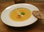 Schaumsüppchen von der gelben Tomate mit Jakobsmuschel und selbstgebackenem Brot - Rezept - Bild Nr. 18