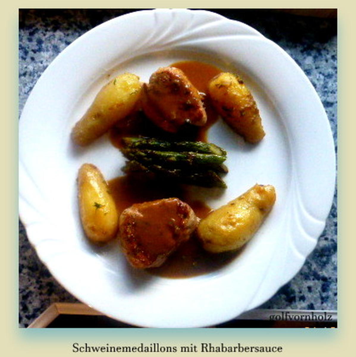 Schweinemedaillons mit Rhabarbersauce - Rezept - Bild Nr. 24