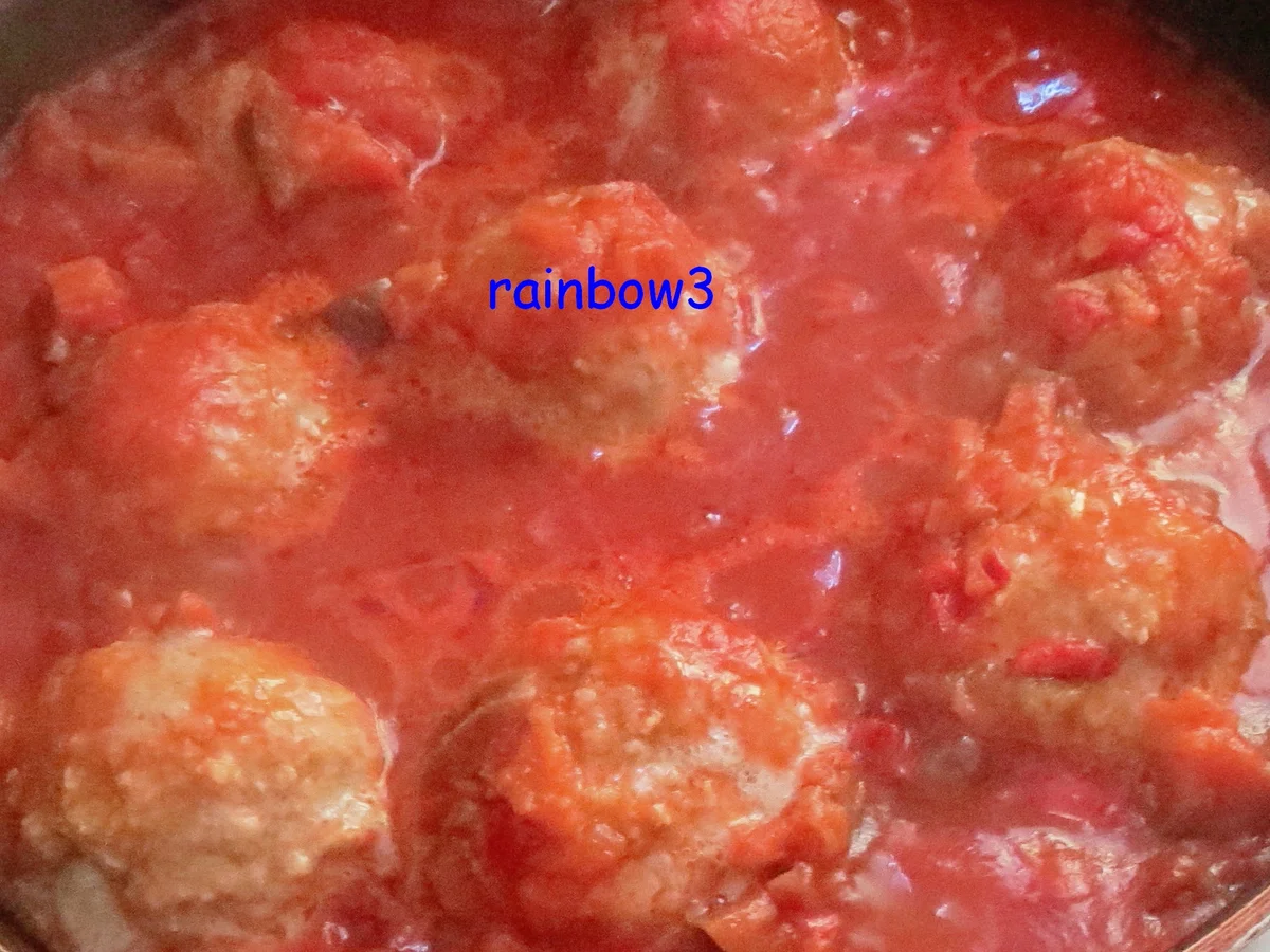 Rezept: Kochen: Hackfleischbällchen in Gemüsesauce Bild Nr. 15 Kochen: Hackfleischbällchen in Gemüsesauce - Rezept - Bild Nr. 15