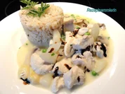 Geflügel:   HÄHNCHEN - RAGOUT an Champignonreis - Rezept - Bild Nr. 7