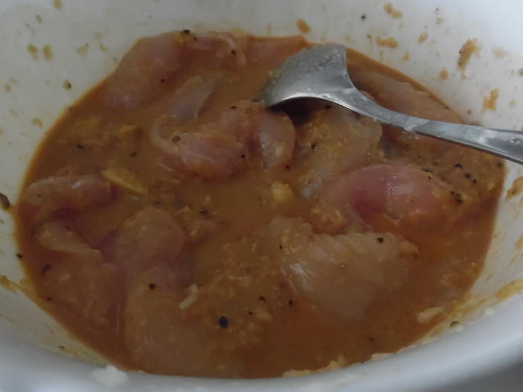 Saté-Spieße mit Erdnuss Soße und Reis - einfach - von barbara62