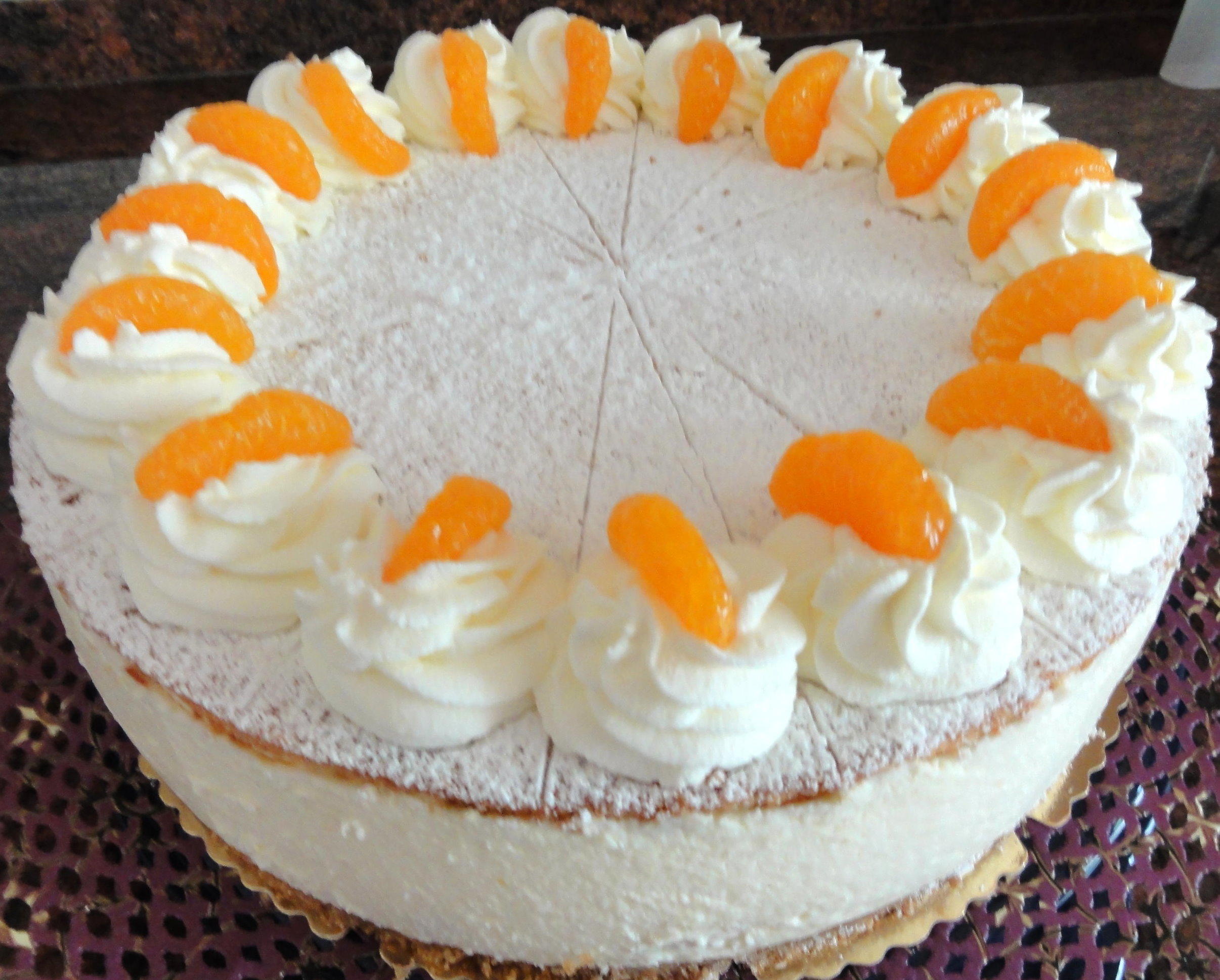 Bilder für Biskuit: MANDARINEN - KÄSESAHNE - TORTE - Rezept