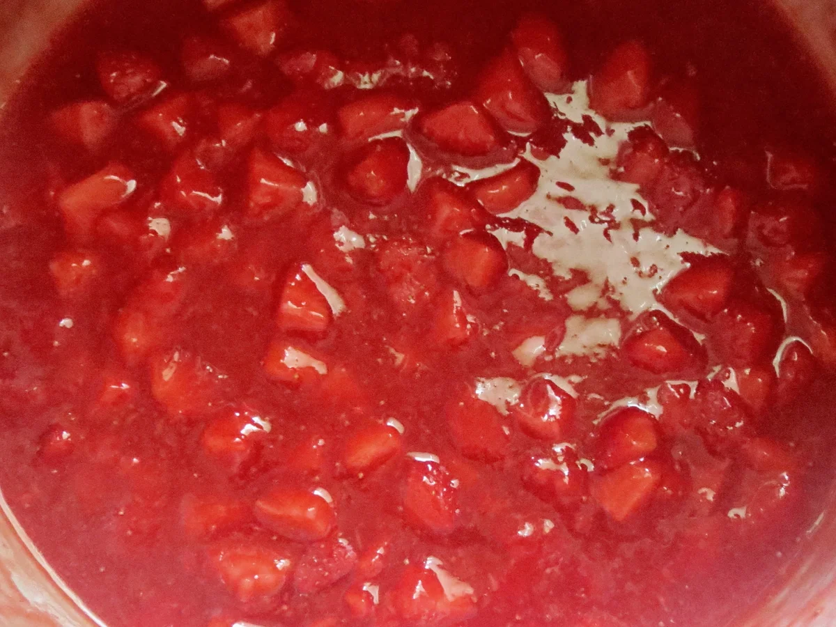 Dessert: Erdbeer-Panna Cotta mit Erdbeerragout - Rezept - Bild Nr. 3