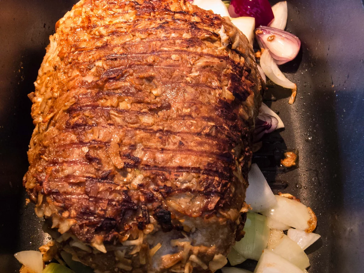 Rezept: Schweinebraten mit Tomaten-Mango-Dip Bild Nr. 9 Schweinebraten mit Tomaten-Mango-Dip - Rezept - Bild Nr. 9