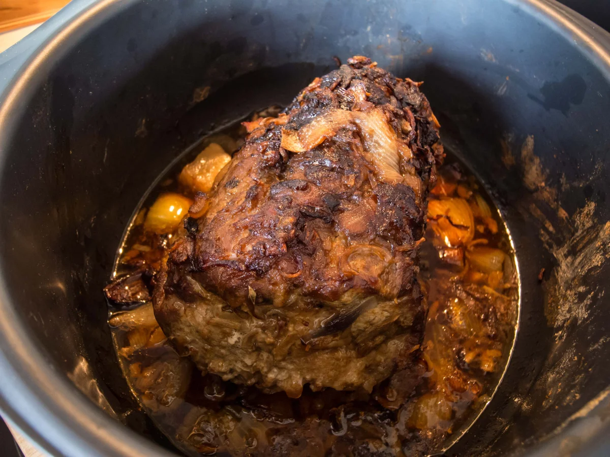 Rezept: Schweinebraten mit Tomaten-Mango-Dip Bild Nr. 10 Schweinebraten mit Tomaten-Mango-Dip - Rezept - Bild Nr. 10