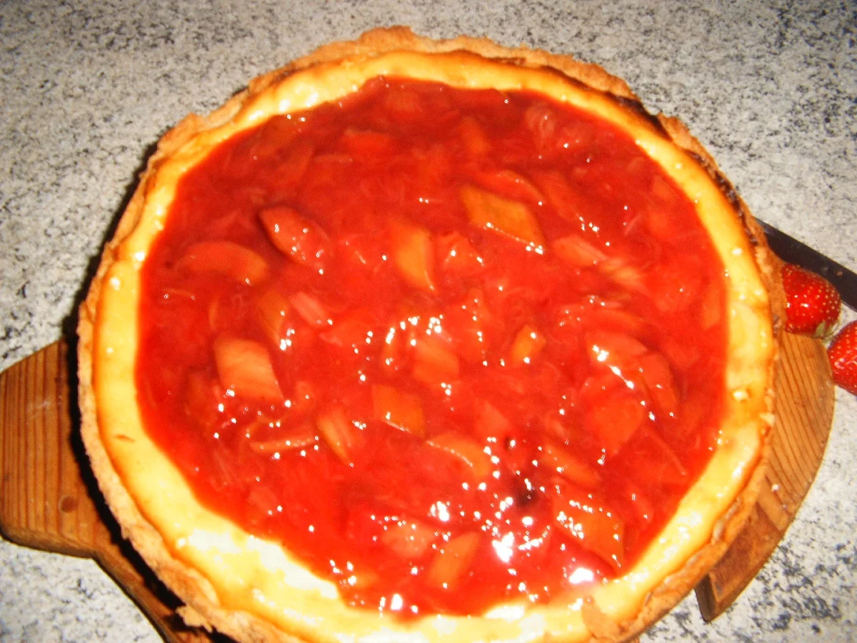 Käsekuchen mit Rhabarbertopping - Rezept - Bild Nr. 20