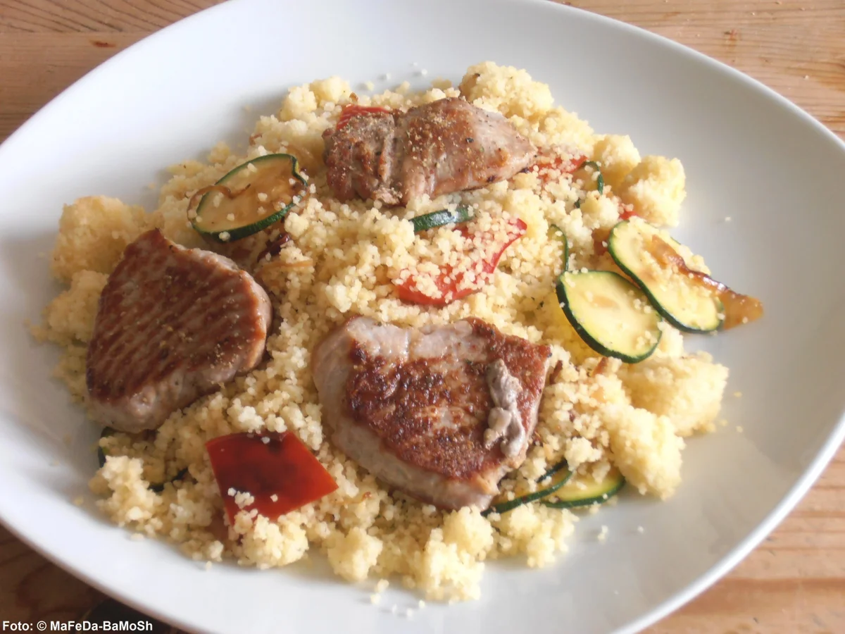 Schweinefilet auf Couscous - Rezept - Bild Nr. 12