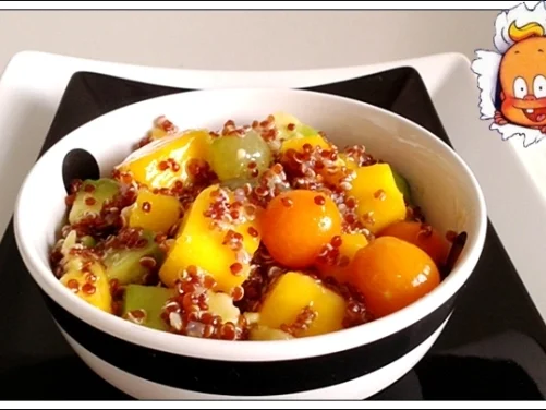 Fruchtiger Quinoa Salat nappiert mit süß-sauer Dressing - Rezept - Bild Nr. 16