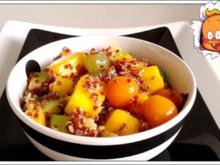 Fruchtiger Quinoa Salat nappiert mit süß-sauer Dressing - Rezept - Bild Nr. 16