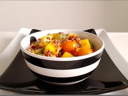 Fruchtiger Quinoa Salat nappiert mit süß-sauer Dressing - Rezept - Bild Nr. 19