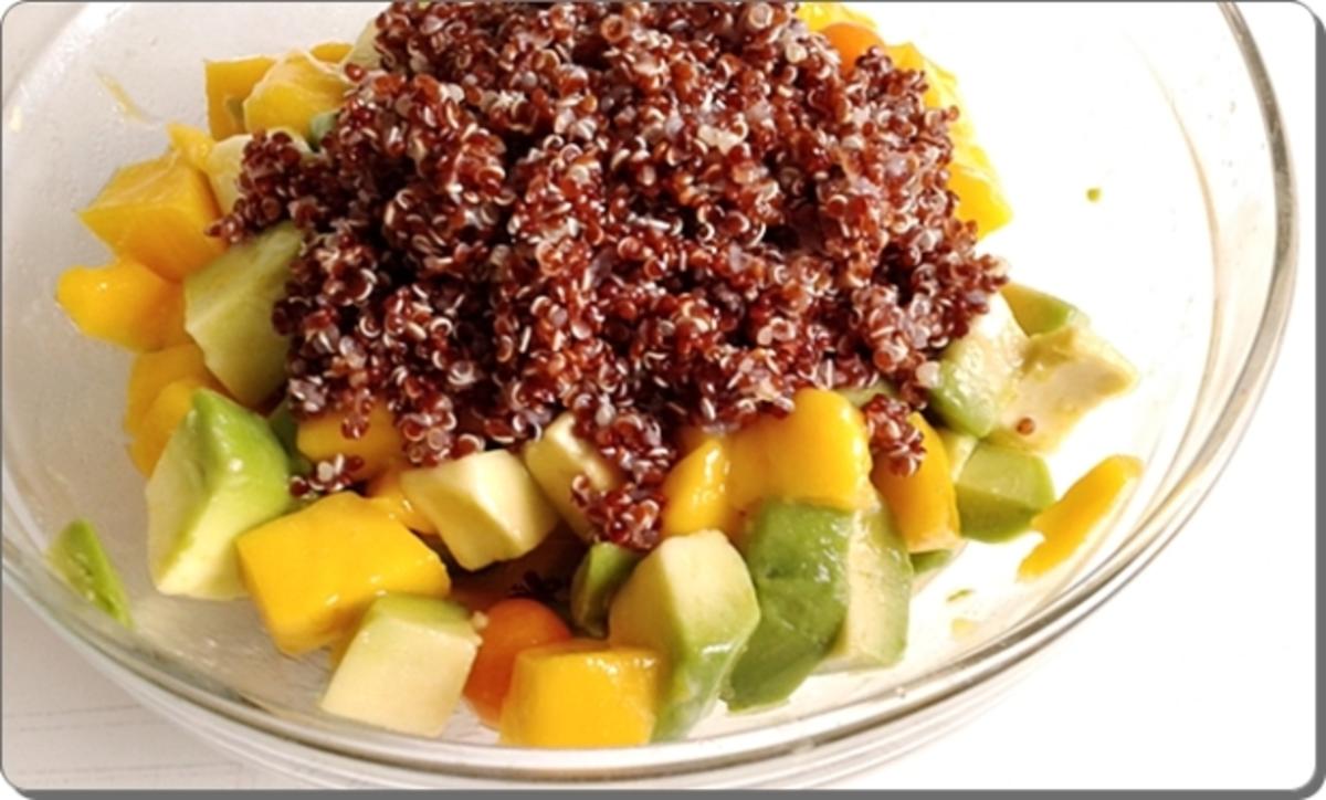 Fruchtiger Quinoa Salat nappiert mit süß-sauer Dressing - Rezept - Bild Nr. 40