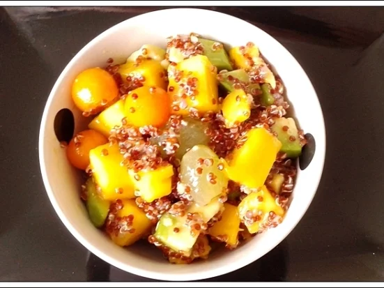 Fruchtiger Quinoa Salat nappiert mit süß-sauer Dressing - Rezept - Bild Nr. 42