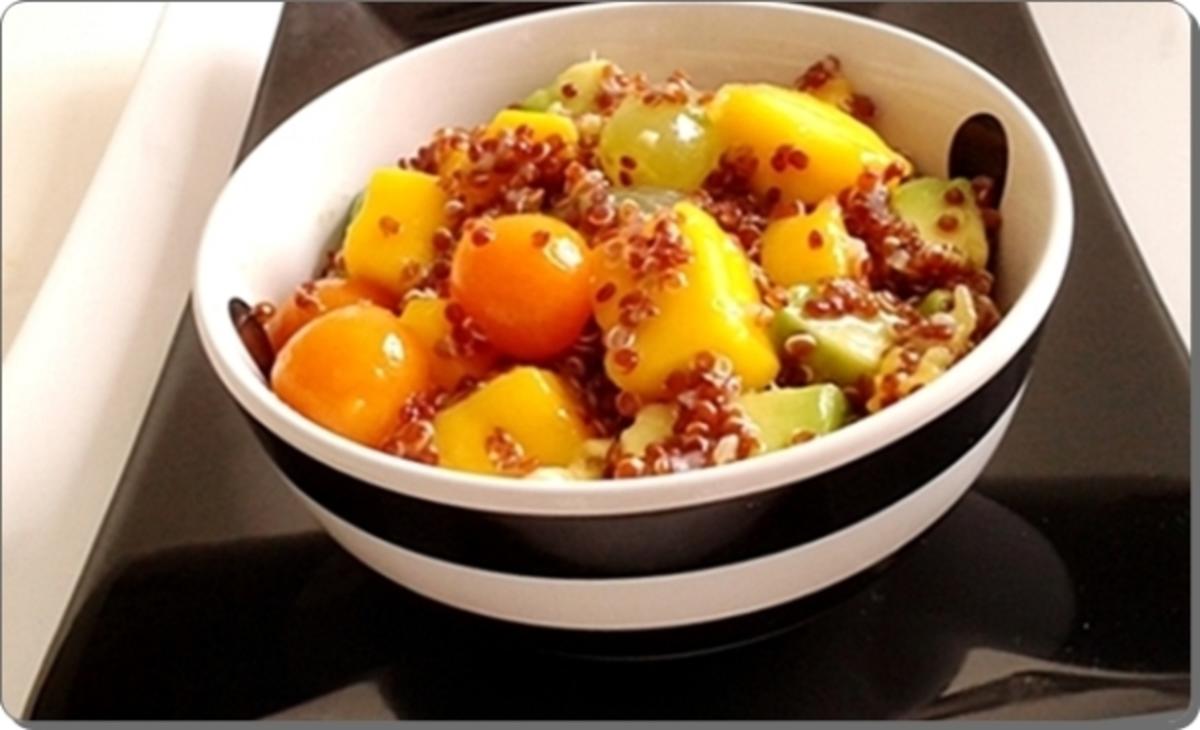 Fruchtiger Quinoa Salat nappiert mit süß-sauer Dressing - Rezept - Bild Nr. 43