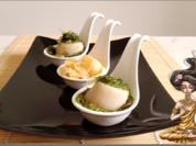 Gebratene Jakobsmuscheln mit Wakame-Algensalat & Ingwerscheiben dazu - Rezept - Bild Nr. 16