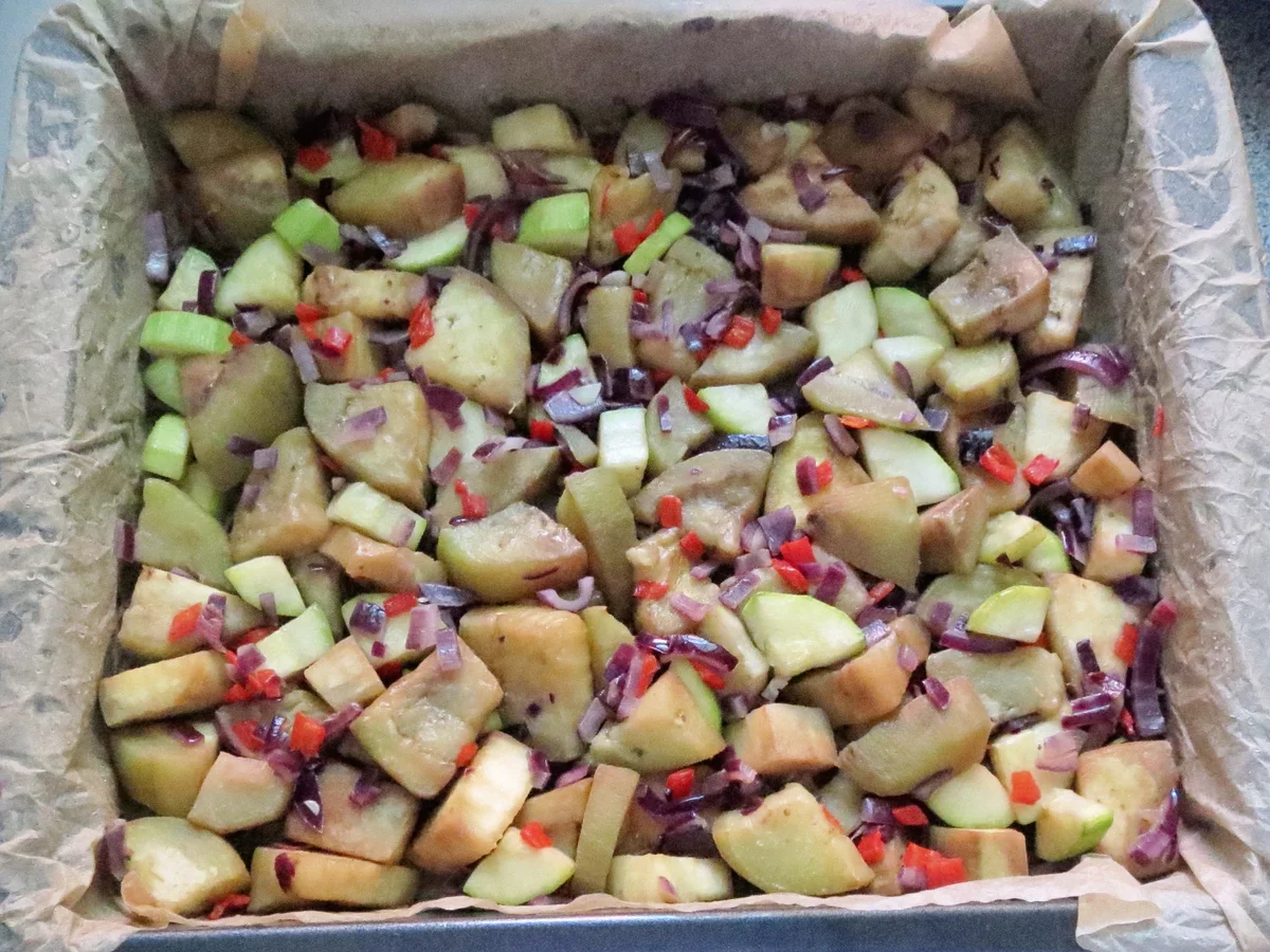 Rezept: Auflauf: Auberginen-Frittata mit Ziegenkäse Bild Nr. 20 Auflauf: Auberginen-Frittata mit Ziegenkäse - Rezept - Bild Nr. 20