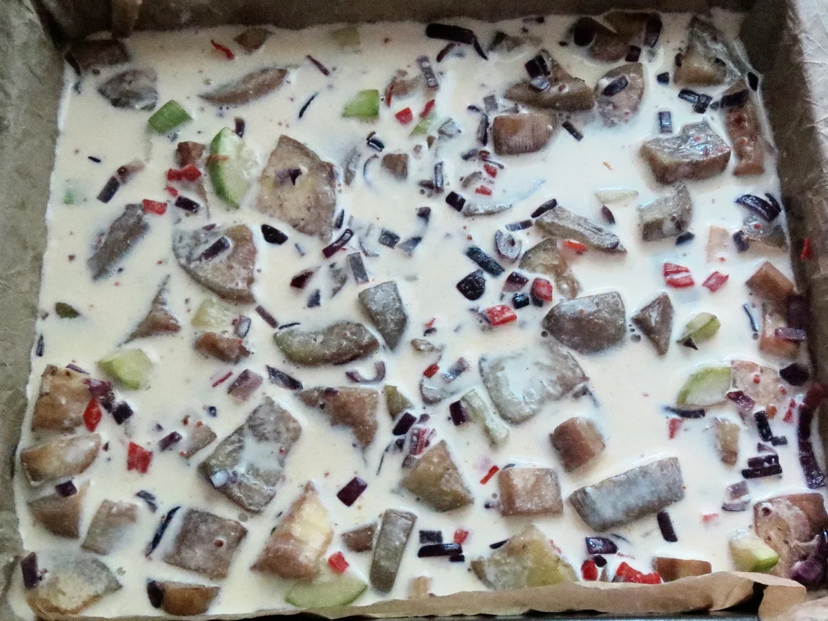 Rezept: Auflauf: Auberginen-Frittata mit Ziegenkäse Bild Nr. 22 Auflauf: Auberginen-Frittata mit Ziegenkäse - Rezept - Bild Nr. 22