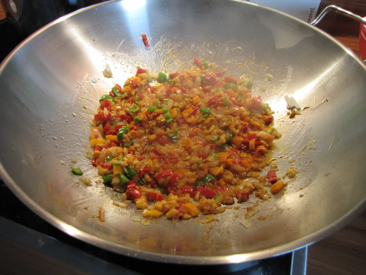 Thai Curry hot & spicy mit rotem Reis und Hähnchen - Rezept - Bild Nr. 21