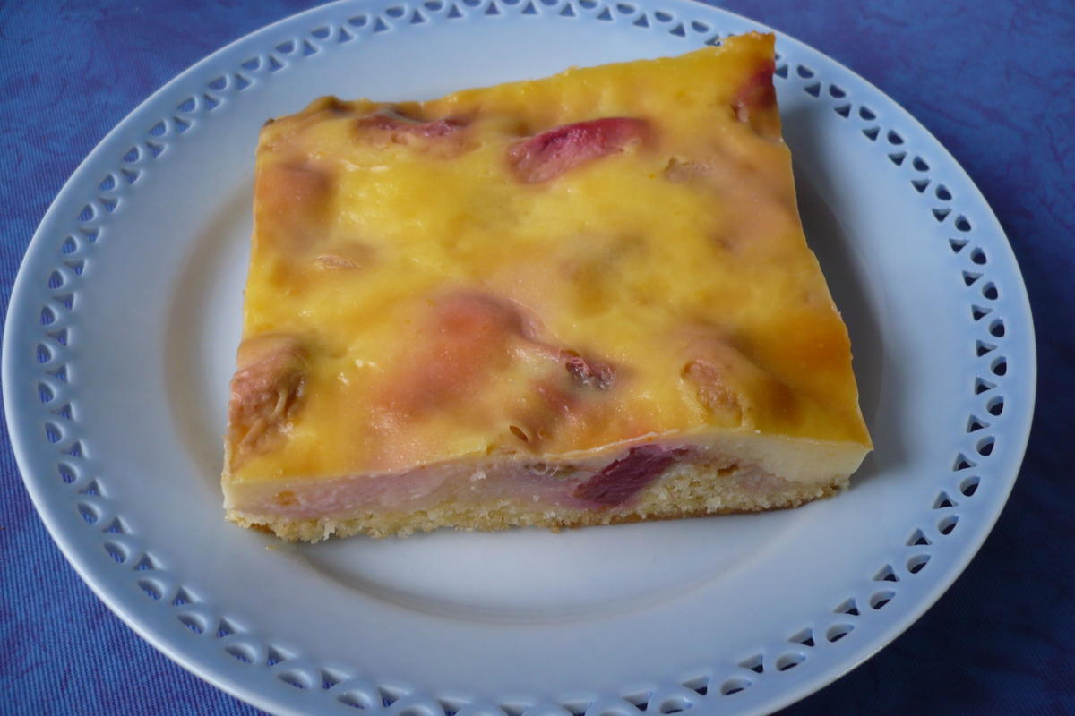 Rhabarberkuchen mit Vanille - Schmand - Guss - Rezept - Bild Nr. 21