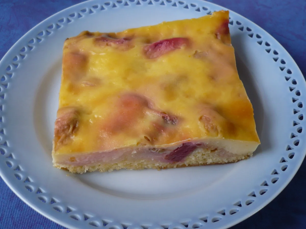 Rhabarberkuchen mit Vanille - Schmand - Guss - Rezept - Bild Nr. 21