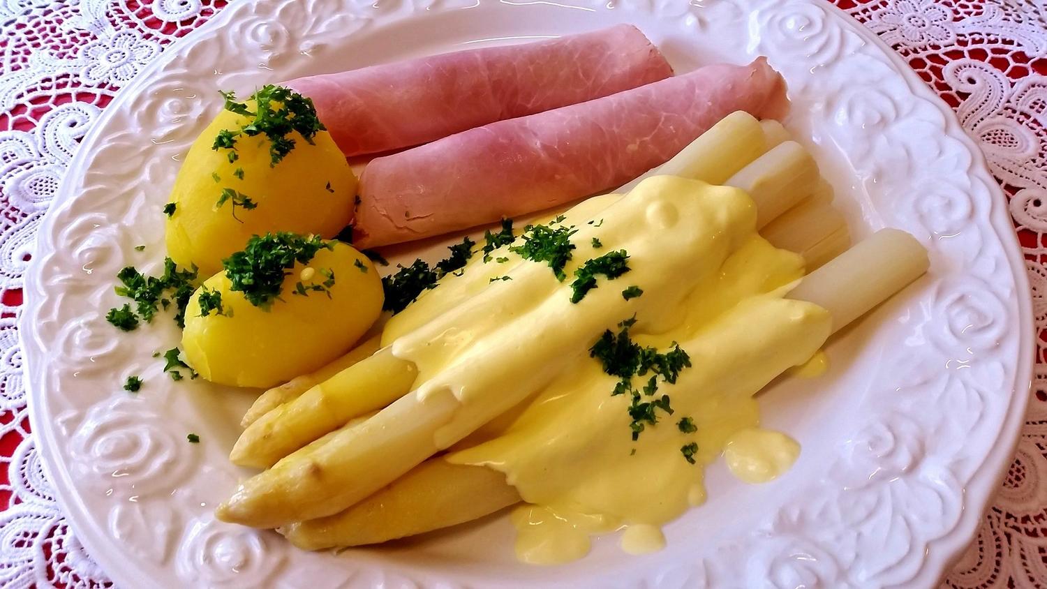 Spargel Grundrezept mit Zitronen-Hollandaise - kochbar.de