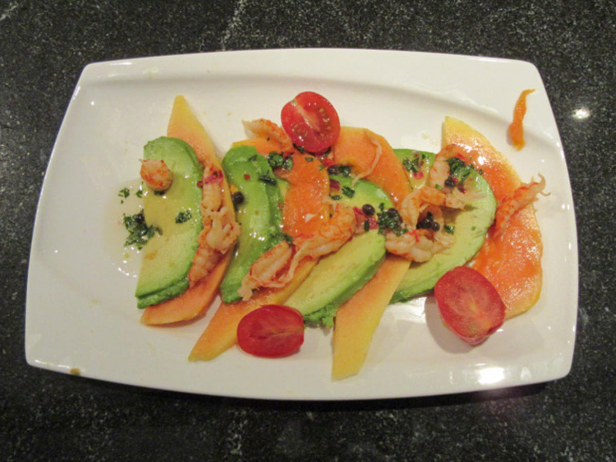 Avocado Papaya Carpaccio mit Flusskrebsen - Rezept - Bild Nr. 51