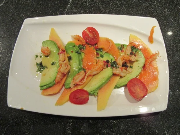Rezept: Avocado Papaya Carpaccio mit Flusskrebsen Bild Nr. 51 Avocado Papaya Carpaccio mit Flusskrebsen - Rezept - Bild Nr. 51