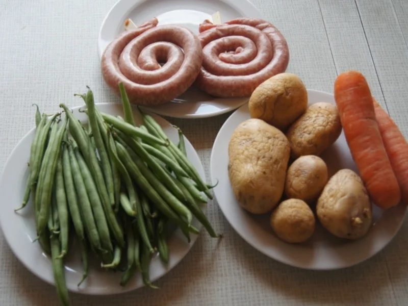 Rezept: Bratwurstschnecke mit grünen Bohnen und Möhren-Kartoffelstampf Bild Nr. 52 Bratwurstschnecke mit grünen Bohnen und Möhren-Kartoffelstampf - Rezept - Bild Nr. 52