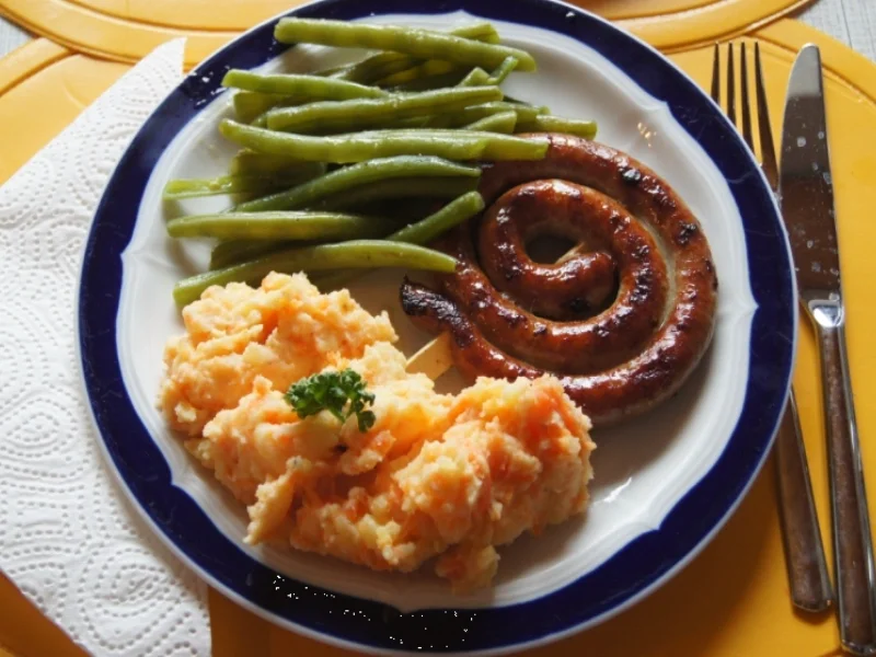 Rezept: Bratwurstschnecke mit grünen Bohnen und Möhren-Kartoffelstampf Bild Nr. 54 Bratwurstschnecke mit grünen Bohnen und Möhren-Kartoffelstampf - Rezept - Bild Nr. 54