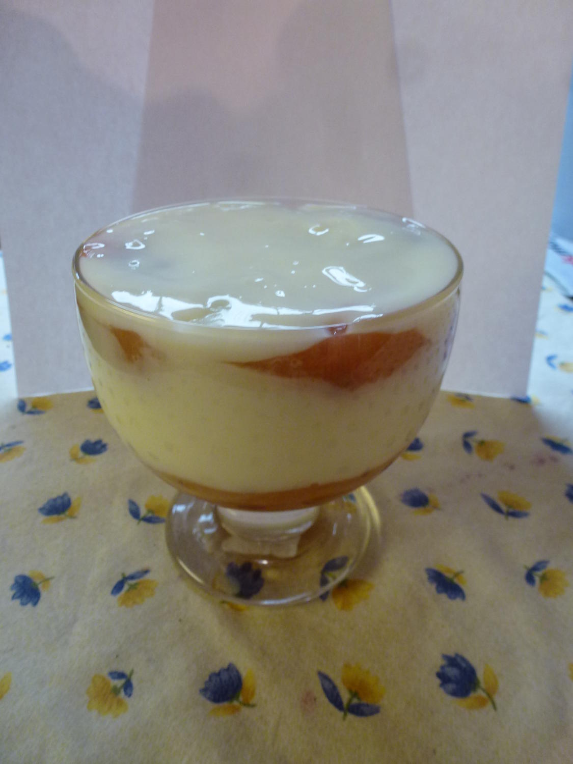 Schichtdessert Mit Rhabarberkompott und Vanillepudding - Rezept mit ...