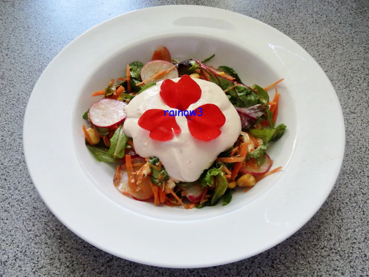 Salat: Bunter Rohkost-Salat mit Joghurt-Dressing - Rezept - Bild Nr. 77
