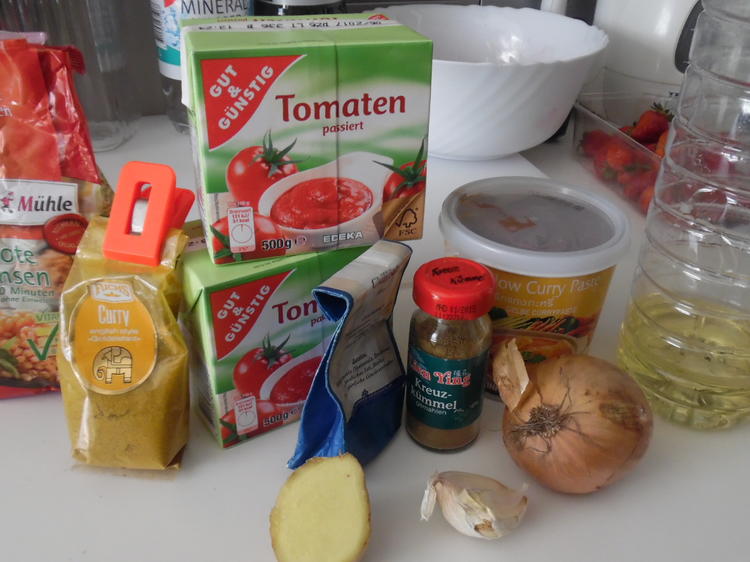 Curry aus roten Linsen Masoor Dhal - einfach - von barbara62