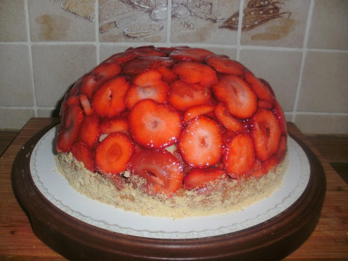 Biskuit Obstboden dick & Erdbeer Torte oder Kuppel - Rezept - Bild Nr. 123