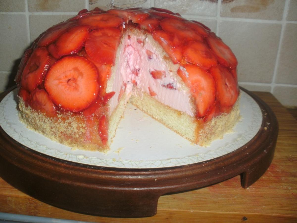 Biskuit Obstboden dick & Erdbeer Torte oder Kuppel - Rezept - Bild Nr. 124